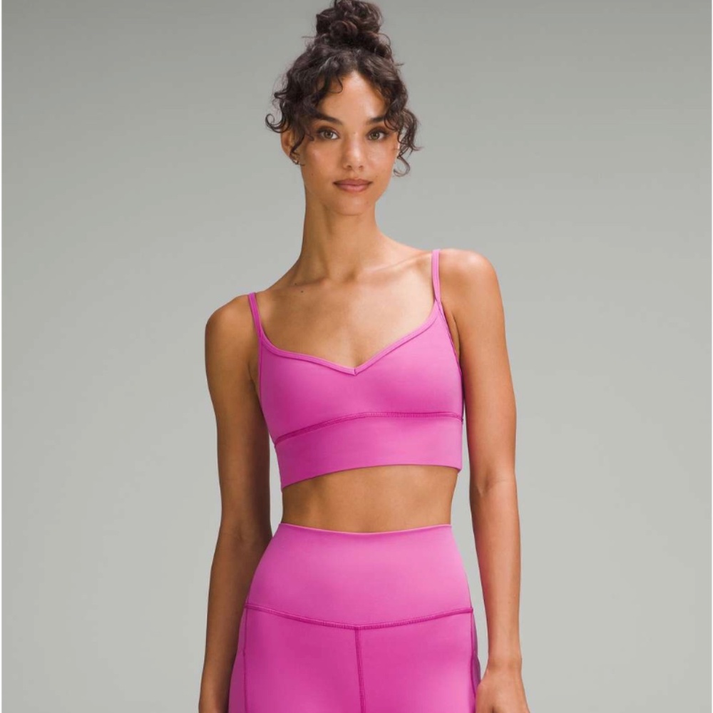 NWT Lululemon Align Sweetheart Bra *Light Support, A/B Cup Pow Pink Tone